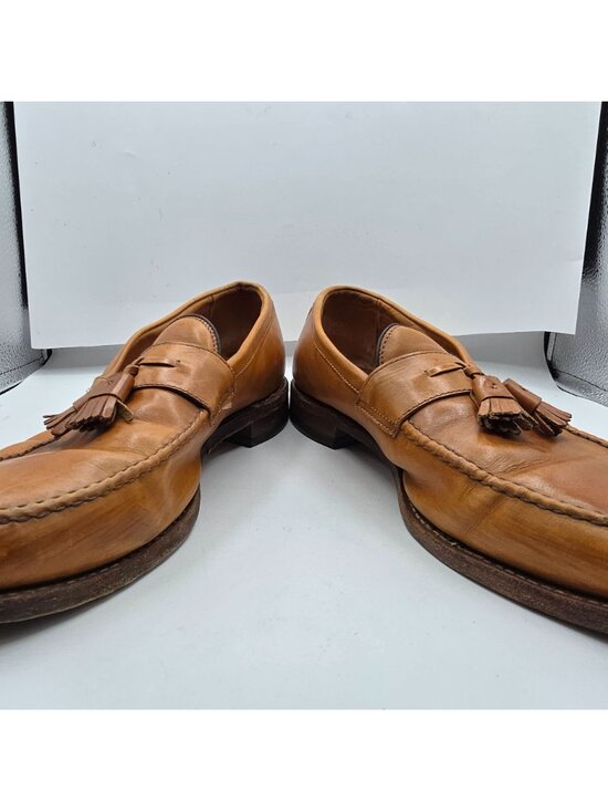 Allen Edmonds Wingham Mens Size 13 Tan Leather Tassel Dress Shoes Made in USA main image 11